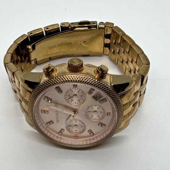 Michael Kors Ritz MK6077 Women\'s Rose Gold Analog Dial Quartz Wrist Watch JNA295 main image 9